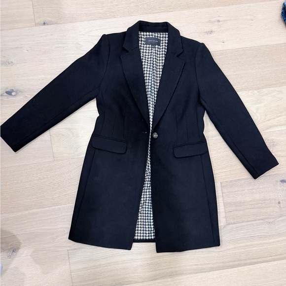 Ann Taylor Classic Black Coat - Picture 2 of 8